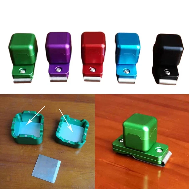 Coda biliardo in alluminio magnetico supporto in gesso biliardo snooker chalk box case