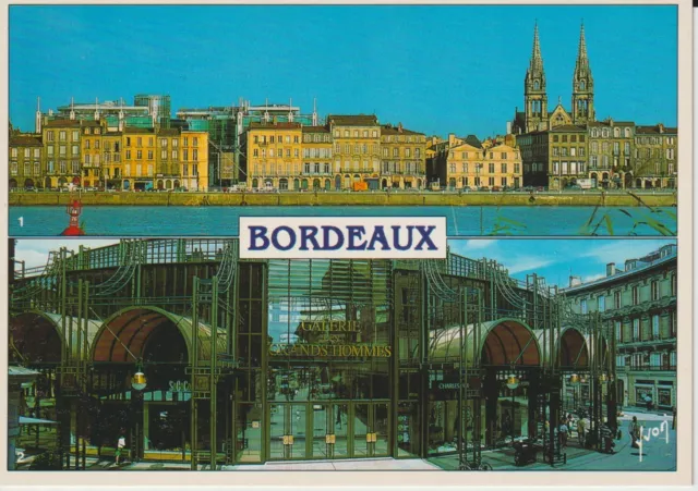 CP (33) BORDEAUX. Les quais et Les Grands Hommes - Editions d'art YVON