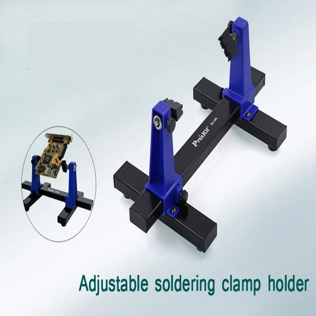 SN-390 Supporto morsetto di saldatura regolabile 360° circuito stampato rotazionale _$v