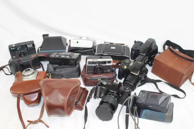 F x14 Vintage Film Cameras Inc. Polaroid PZ2001, Kodak S1100 etc