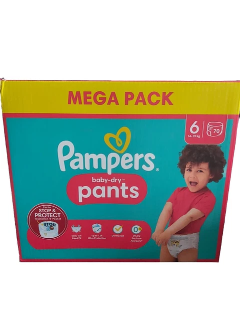 Paquet Lot Couche Pampers Taille 6 Neuf Dans Son Emballage Totale 70 Couches