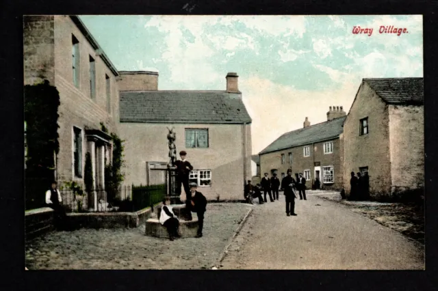 Wray, Village Street Scene - north east of Lancaster - printed postcard