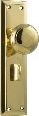 TH0981P privacy set brass richmond handles,round knob with backplates,200 x 50mm