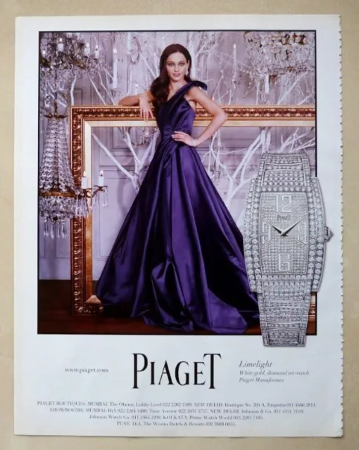 2012 PIAGET Limelight Diamond Pubblicità Celebrity Watch Magazine Stampa...