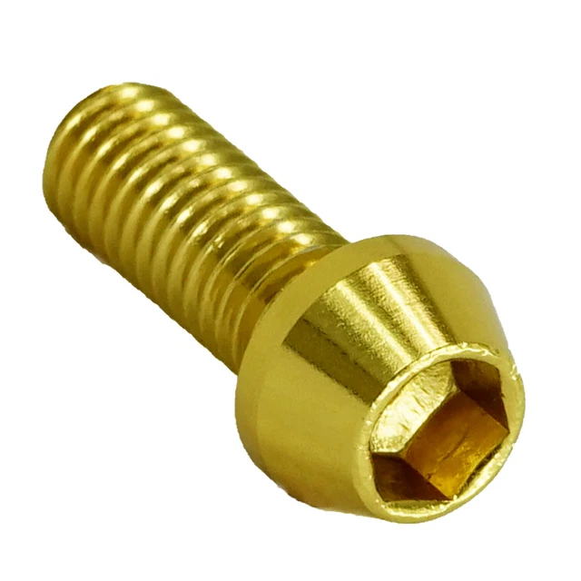 Vis En Titane M6 DIN912 à Tête Hexagonale Creuse - Pour VTT, Vélo De Route, Tuning Léger