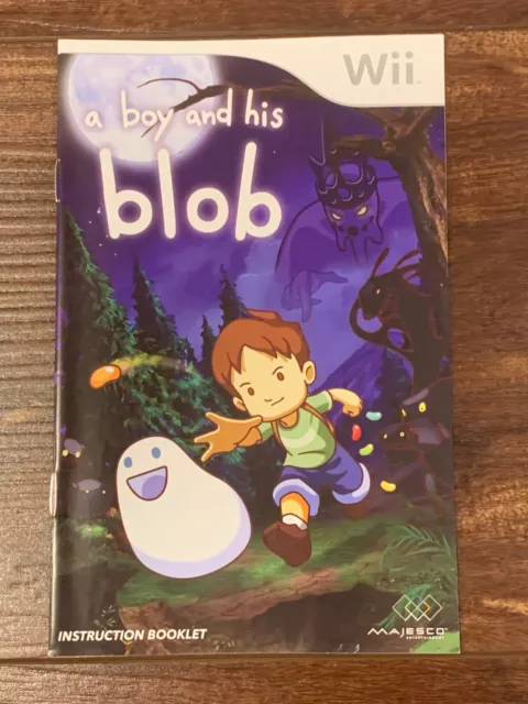 A Boy and His Blob Nintendo Wii Instruction Manual Only