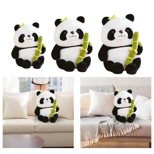 Mignon panda géant oreiller poupée câlin ours en peluche jouet fille lit  câlin poupée endormie