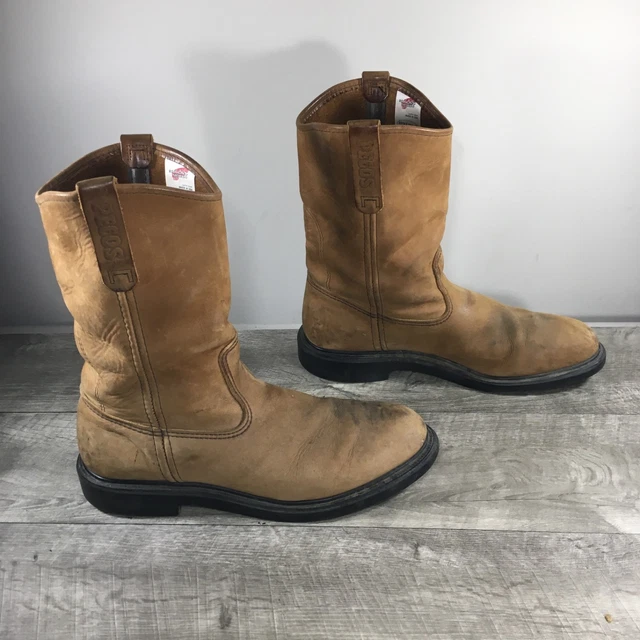RED WING 1105 Pecos Supersole Leather Cowboy Western Pull-on Men Boots ...