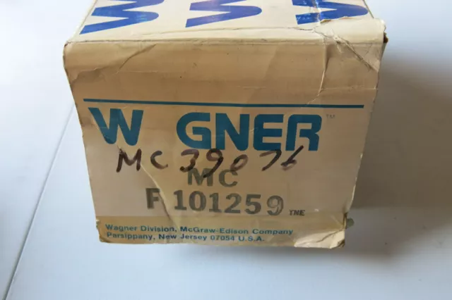 Nos Wagner Brake Master Cylinder Assembly Mc-39076 / F101259 3