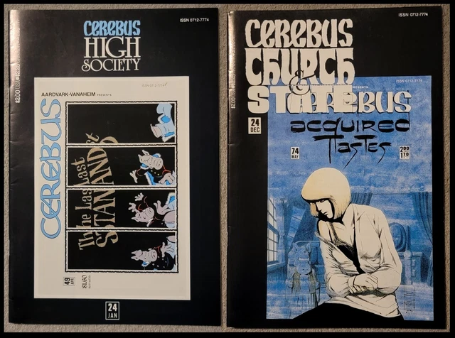 Cerebus High Society #24 & Church & State #24 - Aardvark-Vanaheim 2 Pack Lot