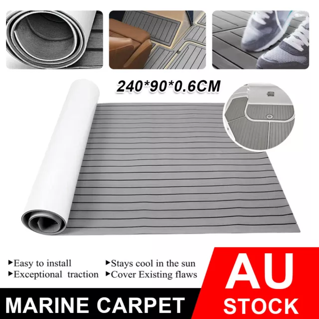 EVA Boat Flooring Teak Decking Mat For Yacht Marine Carpet Light Grey 90×240cm
