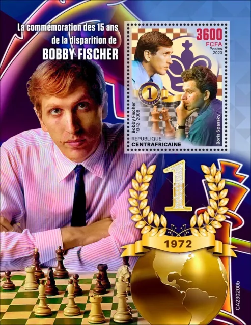 Chess Bobby Fischer Boris Spassky MNH Stamps 2022 Djibouti M/S