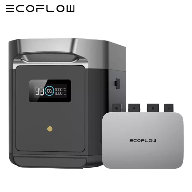 Micro-onduleur EcoFlow PowerStream 800W avec Batterie pour EcoFlow DELTA 2 Max