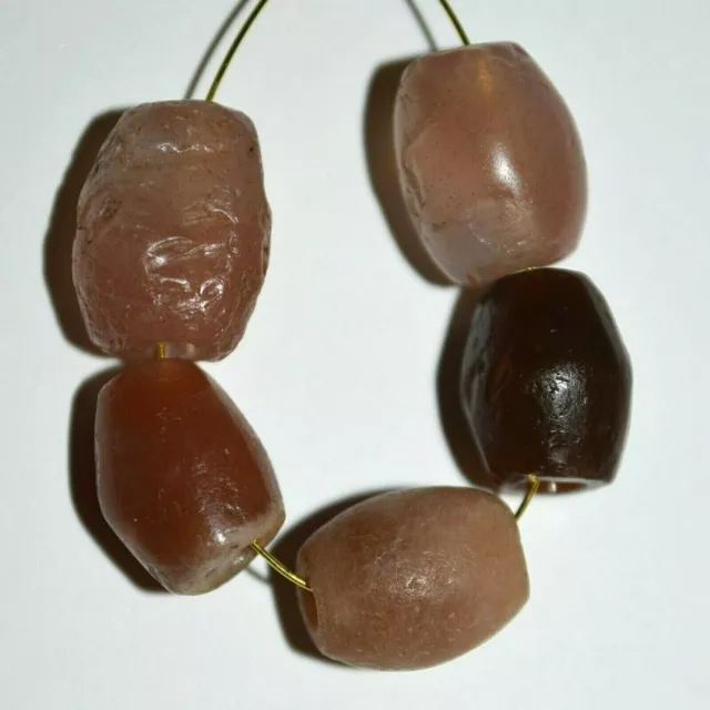 Ancient Agate Stone Excavated Djenne Dig Beads Mali African Trade 1000 Years Old