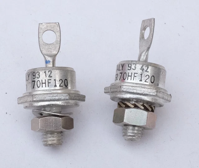 2x Vishay 70HF120 Diode Montage fileté. Lot de 2