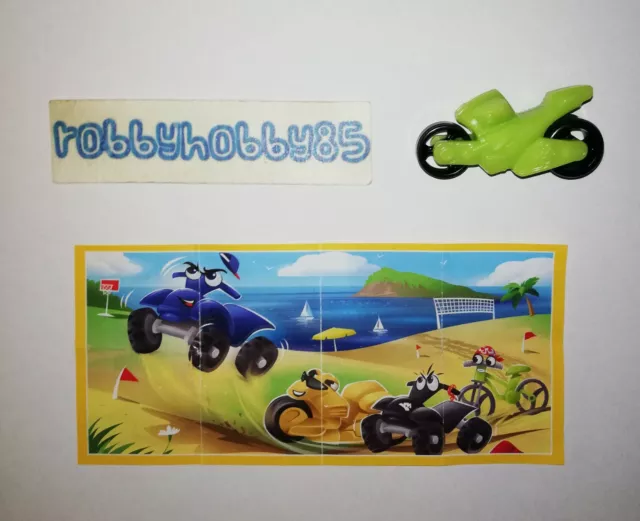 En032 Moto Verde + Bpz Kinder Joy Ice Cream Italia 2019 Limited Edition