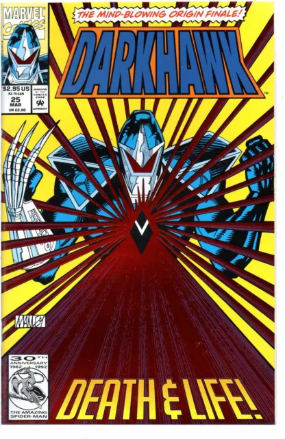 Darkhawk 25    Red Foil cover   Marvel 1993