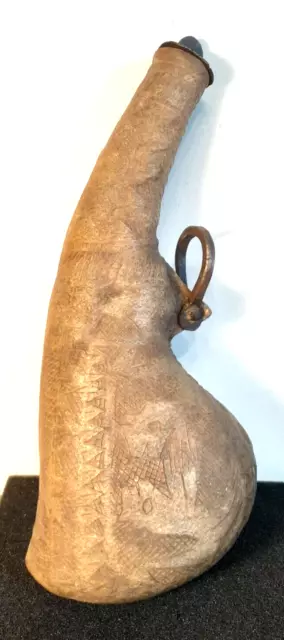 Antique 19th Century Middle Eastern Persian Gun Powder Flask