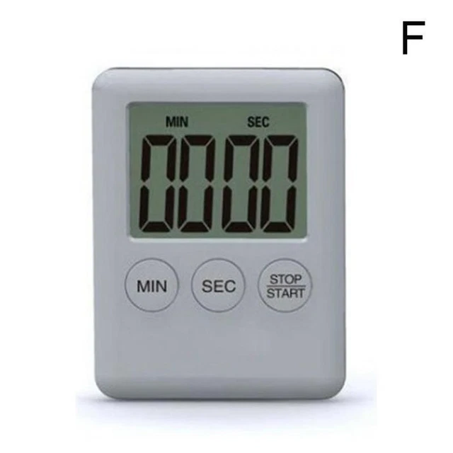 Green LCD Digital Kitchen Magnetic Cooking Timer Countdown Clock Electronic D H3