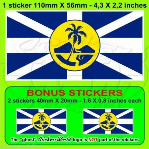 LORD HOWE ISLAND Drapeau Australie Australien 110mm Autocollant x1+2 BONUS