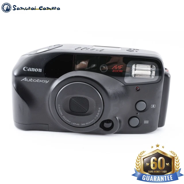 [Tested,Near Mint] Canon New Autoboy Black Point & Shoot 35mm Film Camera