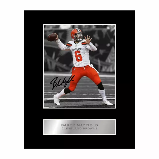 Baker Mayfield Signed Mounted Photo Display Cleveland Browns #01 NFL Printed