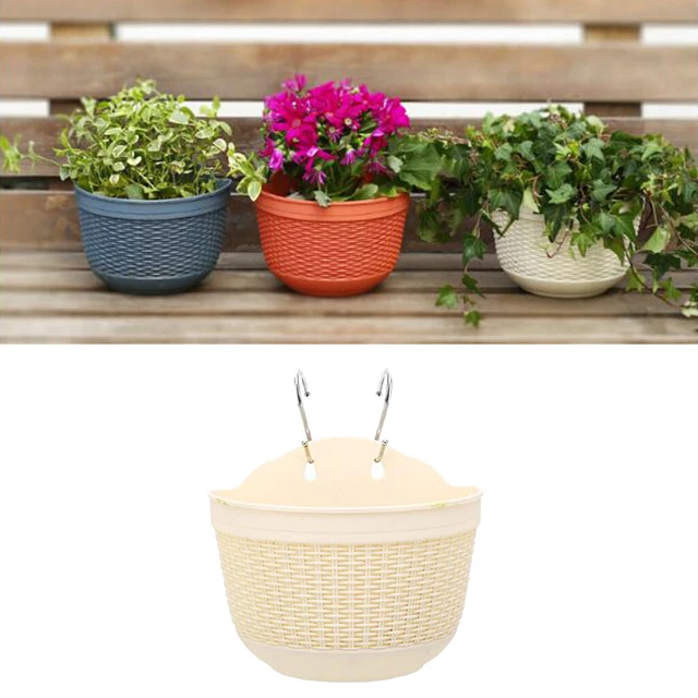 Pots de fleurs suspendus en plastique balcon jardin planteur suspendus