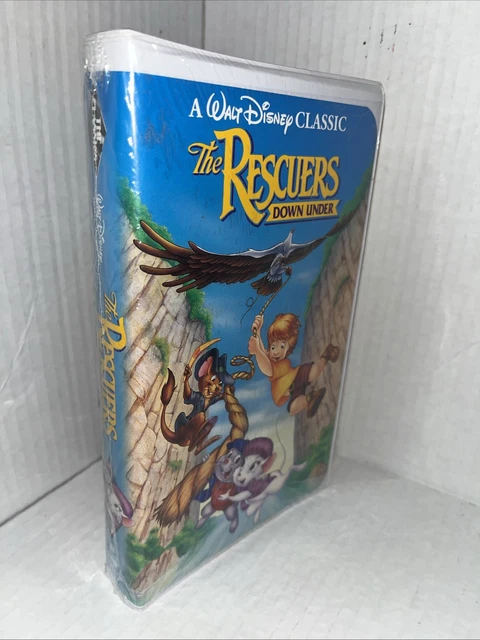 THE RESCUERS DOWN Under VHS 1991 Walt Disney Classic Animated Clam