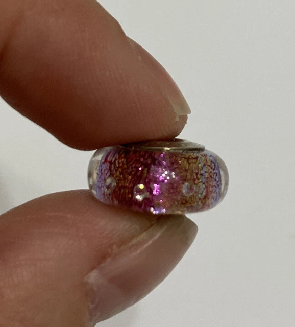 Pink Metallic Chamilia Bead