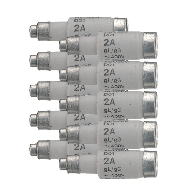 10x Siemens Neozed Fusible D01 2A 400V 5SE2302