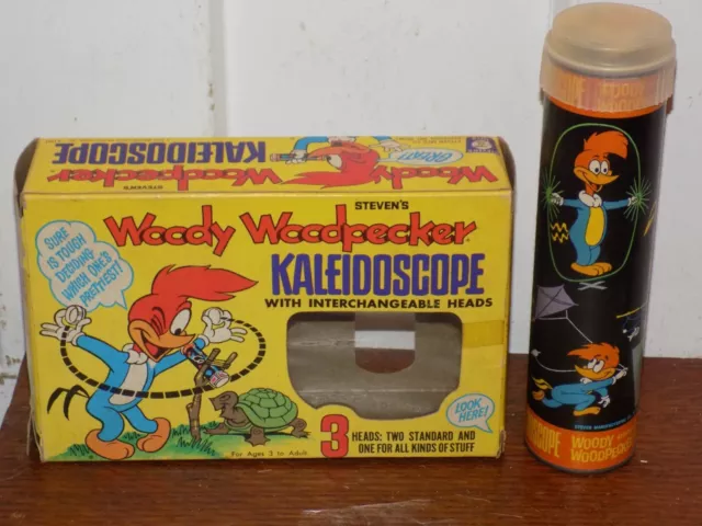Vintage 1971 Woody Woodpecker Kaleidoscope in Box