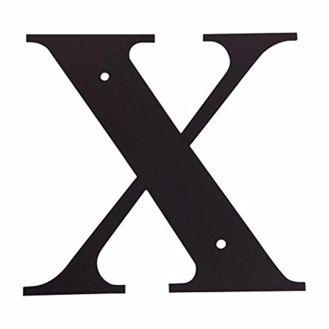 Village Wrought Iron 6.31 Inch Letter X Small