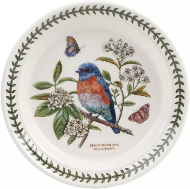Portmeirion - Botanic Garden Birds Collection Salad Plate with a Western Bluebir