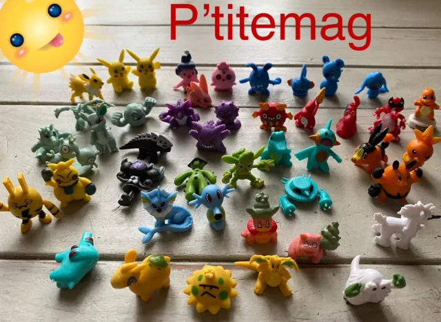 Lot  44 petites figurines PK . Pokemon + Fève Salamèche.