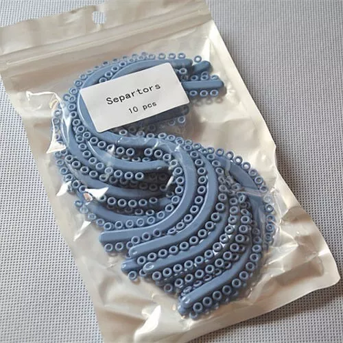 700 Pieces Dental Orthodontic Separate Tie Molded Separators Ligature Blue Color