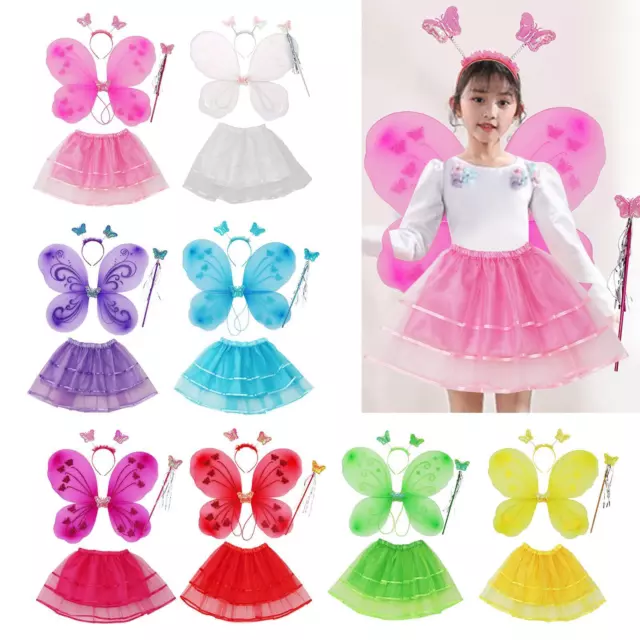 Fairy Costume for Girls Kids Tutu Skirt Princess Costume Butterfly Costume for