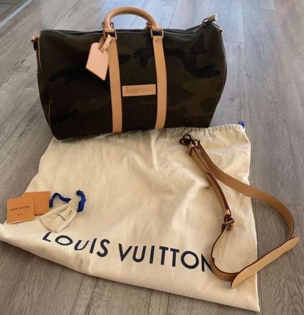 ** USED ** LOUIS VUITTON x SUPREME 100% AUTHENTIC LV CHRISTOPHER BACKPACK  -BLACK