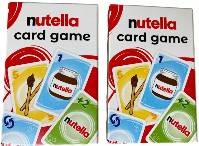 Nutella Card Game Cartamundi Kartenspiel Spielkarten Set 2 Stück Ferrero Werbung