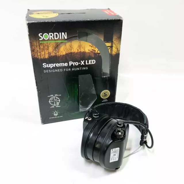 Sordin Supreme Pro-X LED Gehörschutz - aktiver Jagd-Gehörschützer - EN 352 -