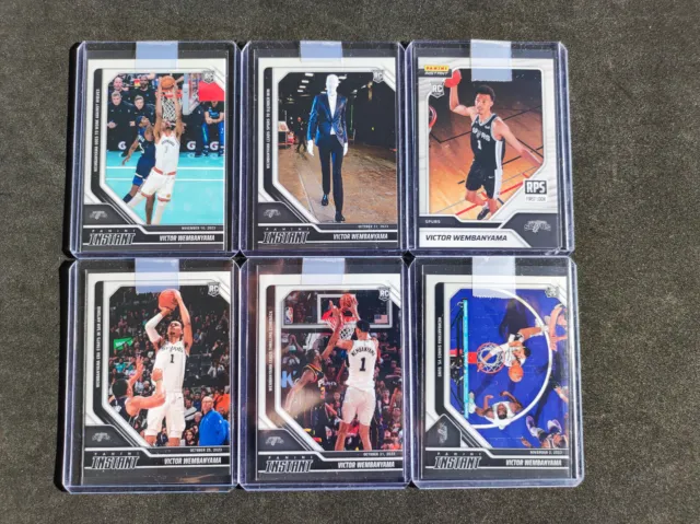 Victor Wembanyama Lot 6 cards Parallel Rookie NBA 2023 Panini Instant Spurs