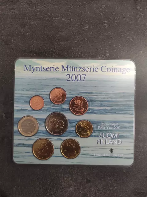 Miniset BU Finlande 2007 Année Internationale Polaire 500 Ex RARE Finland