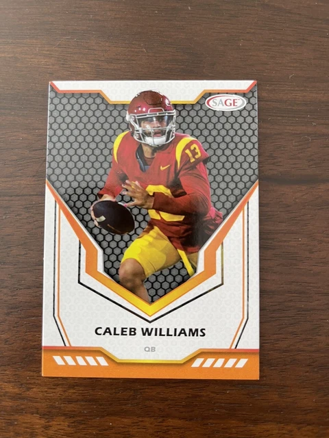 CALEB WILLIAMS 2024 Sage Football 13 USC Trojans RC NFL Prospect 0.98