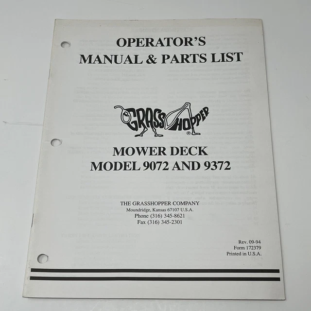 Grasshopper mower deck parts online