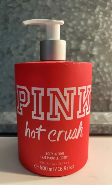 PINK Hot Crush Body Lotion Victorias Secret 16.9 oz RARE 75% Full Original Large