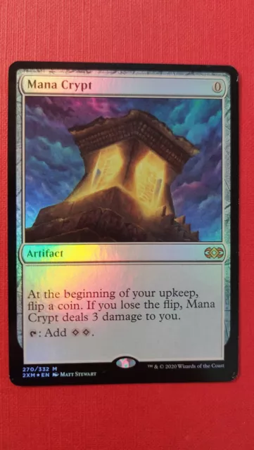 MTG - Mana Crypt - English - Double Masters - Poor (Pressure marks) - FOIL