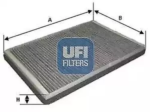 54.277.00 UFI Actif Carbone Filtre Intérieur Cabine Air Filtre