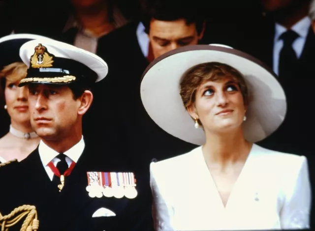 PRINCESS DIANA & PRINCE CHARLES - Original 35mm COLOR Slide - 1991