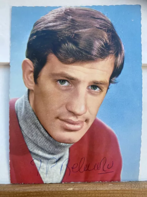 Jean-Paul BELMONDO - Vintage Autogramm Autograph Karte handsigniert