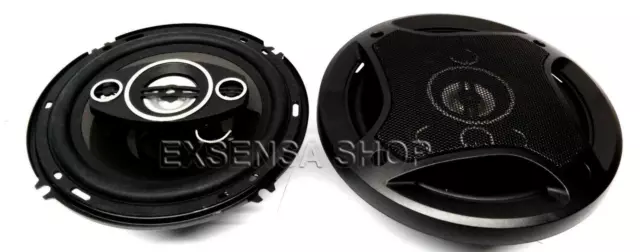 Casse Auto Coppia Altoparlanti Speaker 500 Watt Diametro 16 Cm Coassiale A 2 Vie