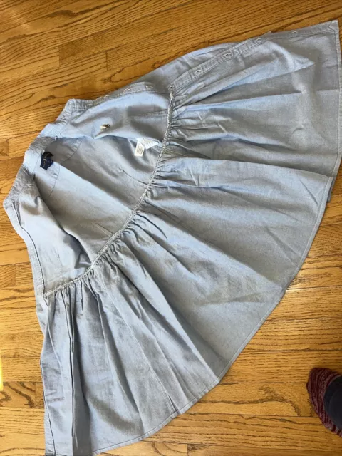 Ralph Lauren Girls Oxford Button Down Shirtdress W/Belt Size 8 Never Worn NWOT 2